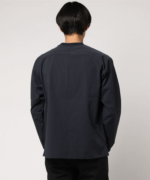 あき503 ラッセルノ　ストレッチロングスリーブシャツ　ブラック　メンズ cussil シャツ 「cussil/クシル」TRストレッチルーズシルエット