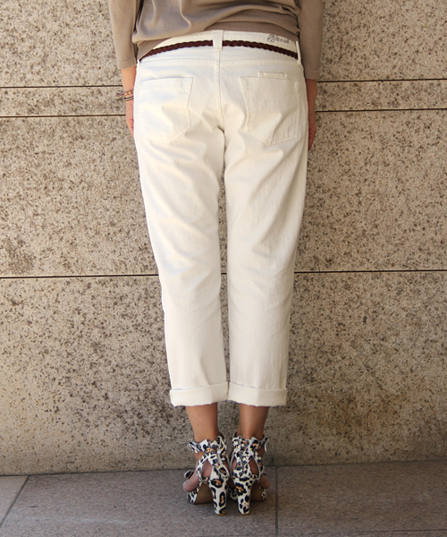 UNITED ARROWS（ユナイテッドアローズ）の「UA×YANUK WHITE クロップド パンツ†（デニムパンツ・レディース・ホワイト・36/38/40/34）」の3枚目の写真