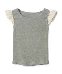 GAP | Gap アイレット キャップスリーブトップス(Tシャツ/カットソー)