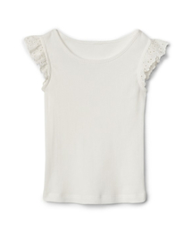 GAP | Gap アイレット キャップスリーブトップス(Tシャツ/カットソー)