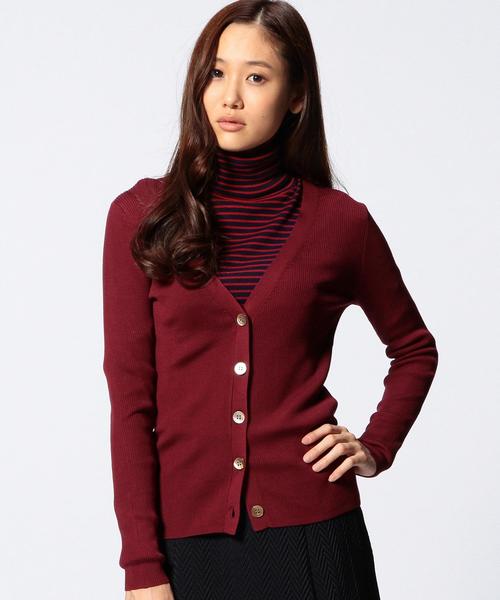 UNITED ARROWS - アローズ　シルクカーディガン　40 UNITED ARROWS カーディガン シルクリブ Vネック レディース