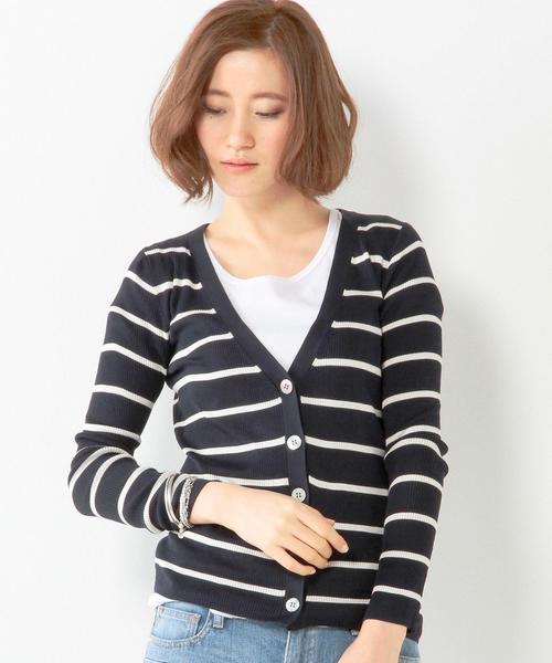 UNITED ARROWS（ユナイテッドアローズ）の「○UAB シルクリブVネック カーディガン◆（カーディガン/ボレロ・レディース・ホワイト/ブラック/ライトグレー/ベージュ/ネイビー/ワインレッド/ピンク/その他1/ライトピンク/その他4/その他5・38/40）」の11枚目の写真