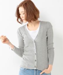 UNITED ARROWS | ○UAB シルクリブVネック カーディガン§(カーディガン/ボレロ)