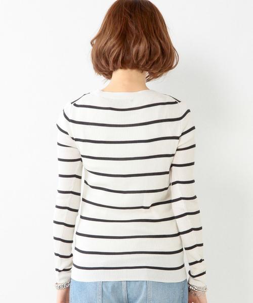 UNITED ARROWS（ユナイテッドアローズ）の「○UAB シルクリブVネック カーディガン◆（カーディガン/ボレロ・レディース・ホワイト/ブラック/ライトグレー/ベージュ/ネイビー/ワインレッド/ピンク/その他1/ライトピンク/その他4/その他5・38/40）」の18枚目の写真