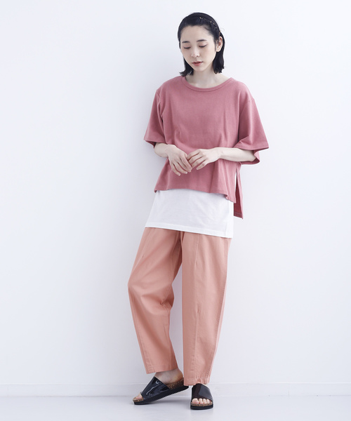 MERLOT（メルロー）の「コットンツイルミリタリーパンツ003-7527（カーゴパンツ・レディース・ベージュ/ピンク/カーキ/ネイビー/ブラック・FREE）」の9枚目の写真