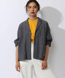 Cy⭐︎です 【GALERIE VIE】リネン100% シャツ 羽織り GALERIE VIE（ギャルリー ヴィー）の「ファインリネン シャツ