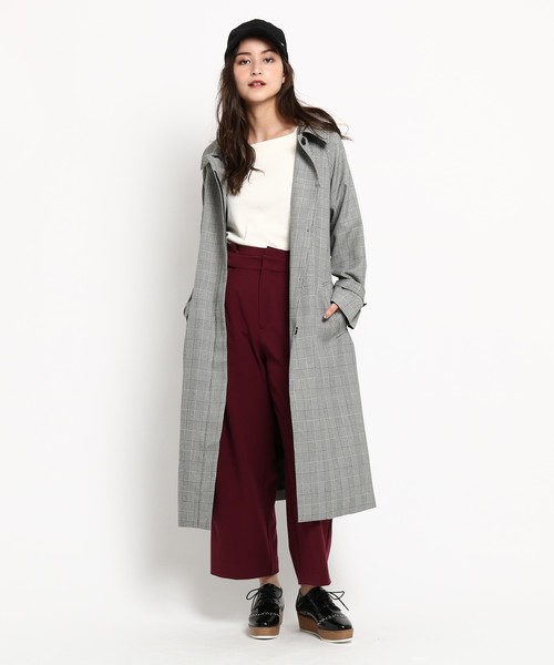 アウトレット 店 のジャケット アウター ステンカラーコート Byチェック柄ステンカラーコート 一 番 安い通販の アウトレット 店 のジャケット アウター ステンカラーコート Byチェック柄ステンカラーコート 一 番 安い通販の