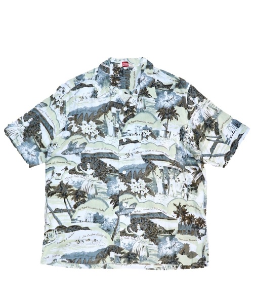 TOWN CRAFT/タウンクラフト LEAF PRINTED OPEN SHIRTS TOWN CRAFT/タウンクラフト LEAF PRINTED OPEN SHIRTS