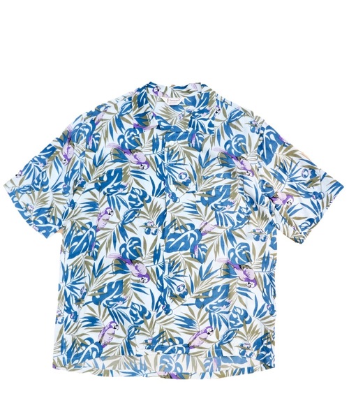 TOWN CRAFT/タウンクラフト LEAF PRINTED OPEN SHIRTS TOWN CRAFT/タウンクラフト LEAF PRINTED OPEN SHIRTS