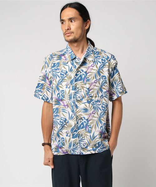 TOWN CRAFT/タウンクラフト LEAF PRINTED OPEN SHIRTS TOWN CRAFT/タウンクラフト LEAF PRINTED OPEN SHIRTS