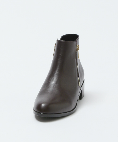 PICHE ABAHOUSE（ピシェ アバハウス）の「【晴雨兼用】Wジップショートブーツ（ブーツ・レディース・ブラック/グレー/ダークブラウン・34/35/36/37/38/39/40）」の17枚目の写真