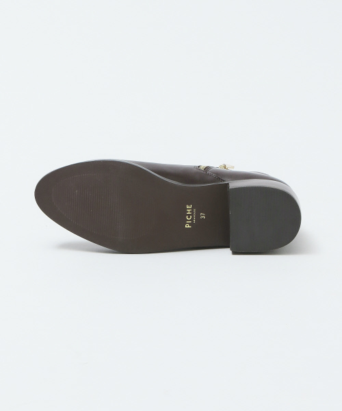 PICHE ABAHOUSE（ピシェ アバハウス）の「【晴雨兼用】Wジップショートブーツ（ブーツ・レディース・ブラック/グレー/ダークブラウン・34/35/36/37/38/39/40）」の14枚目の写真