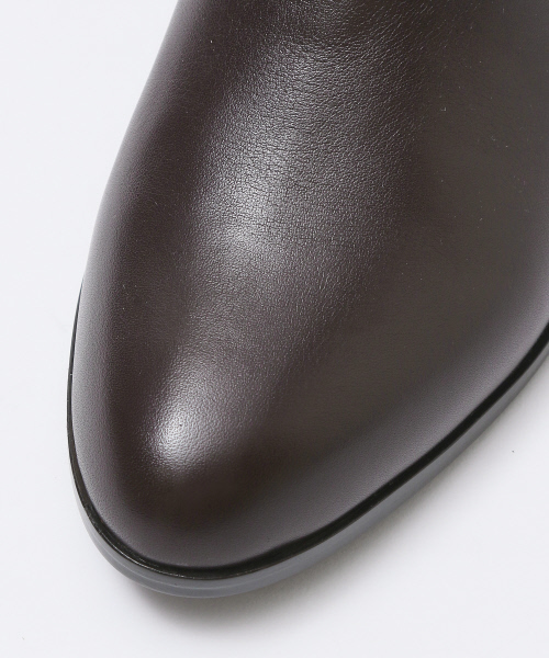 PICHE ABAHOUSE（ピシェ アバハウス）の「【晴雨兼用】Wジップショートブーツ（ブーツ・レディース・ブラック/グレー/ダークブラウン・34/35/36/37/38/39/40）」の12枚目の写真
