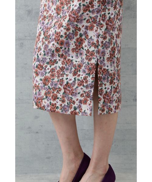 NATURAL BEAUTY BASIC（ナチュラルビューティーベーシック）の「【雑誌掲載】フラワージャガードスカート（スカート・レディース・ブラック系その他/ベージュ系その他・X-SMALL/SMALL/MEDIUM）」の14枚目の写真
