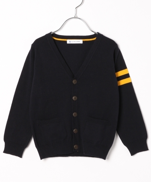 GLOBAL WORK（グローバルワーク）の「【キッズ】アラエルソデラインニットカーディガン/801407（カーディガン/ボレロ・キッズ・ネイビー/グレー/ボルドー・SMALL/MEDIUM/LARGE/X-LARGE/XX-LARGE）」の3枚目の写真