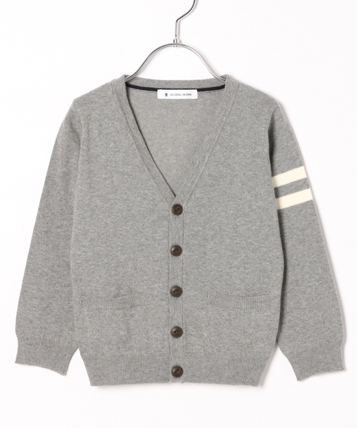 GLOBAL WORK（グローバルワーク）の「【キッズ】アラエルソデラインニットカーディガン/801407（カーディガン/ボレロ・キッズ・ネイビー/グレー/ボルドー・SMALL/MEDIUM/LARGE/X-LARGE/XX-LARGE）」の2枚目の写真