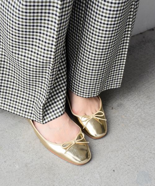 SHIPS（シップス）の「メタリックバレエシューズ（バレエシューズ・レディース・ブラック/ブラウン/シルバー/ゴールド・40/35/45/30/25/50/20）」の8枚目の写真