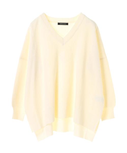 AMERICAN HOLIC(アメリカンホリック)の「・接結BASIC Vネックプルオーバー*(ニット/セーター・レディース・カーキ/オフホワイト/レッド系その他5/キャメル/ブラウン/ブルー/ブラック/ネイビー・FREE)」の22枚目の写真