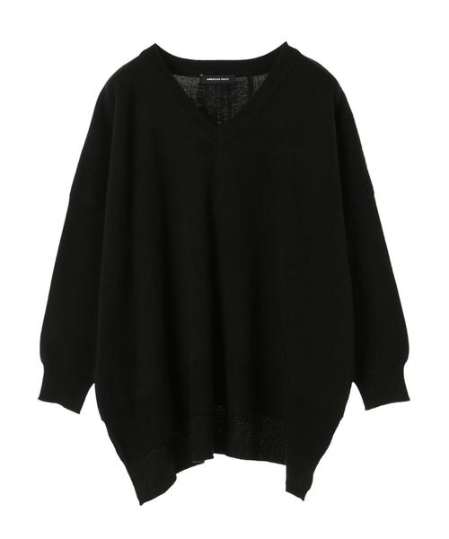 AMERICAN HOLIC(アメリカンホリック)の「・接結BASIC Vネックプルオーバー*(ニット/セーター・レディース・カーキ/オフホワイト/レッド系その他5/キャメル/ブラウン/ブルー/ブラック/ネイビー・FREE)」の21枚目の写真