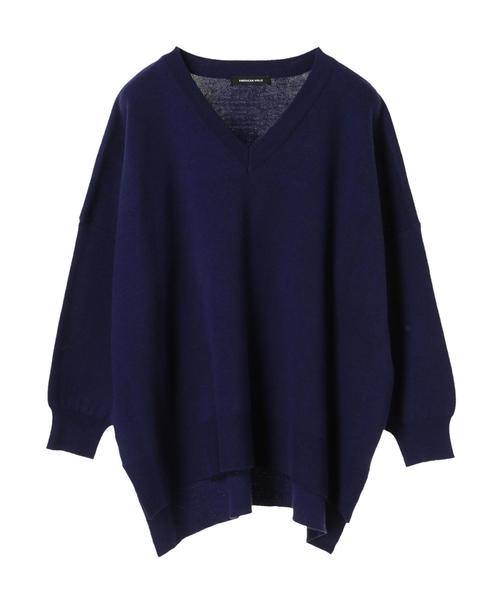 AMERICAN HOLIC(アメリカンホリック)の「・接結BASIC Vネックプルオーバー*(ニット/セーター・レディース・カーキ/オフホワイト/レッド系その他5/キャメル/ブラウン/ブルー/ブラック/ネイビー・FREE)」の16枚目の写真