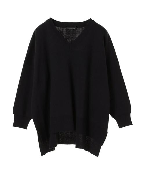 AMERICAN HOLIC(アメリカンホリック)の「・接結BASIC Vネックプルオーバー*(ニット/セーター・レディース・カーキ/オフホワイト/レッド系その他5/キャメル/ブラウン/ブルー/ブラック/ネイビー・FREE)」の15枚目の写真