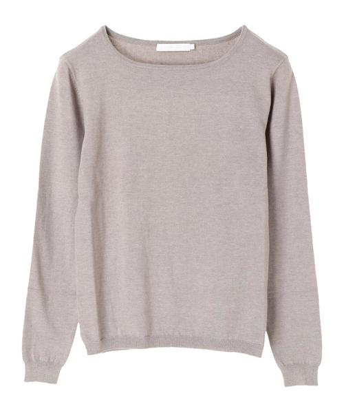 AMERICAN HOLIC(アメリカンホリック)の「ボートネックプルオーバー *(ニット/セーター・レディース・ブラック/ネイビー/オフホワイト/カーキ/杢グレー/その他7/ホワイト系その他4/ブルー系その他2・M/L)」の9枚目の写真