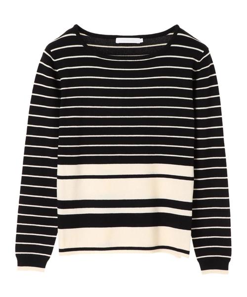 AMERICAN HOLIC(アメリカンホリック)の「ボートネックプルオーバー *(ニット/セーター・レディース・ブラック/ネイビー/オフホワイト/カーキ/杢グレー/その他7/ホワイト系その他4/ブルー系その他2・M/L)」の12枚目の写真