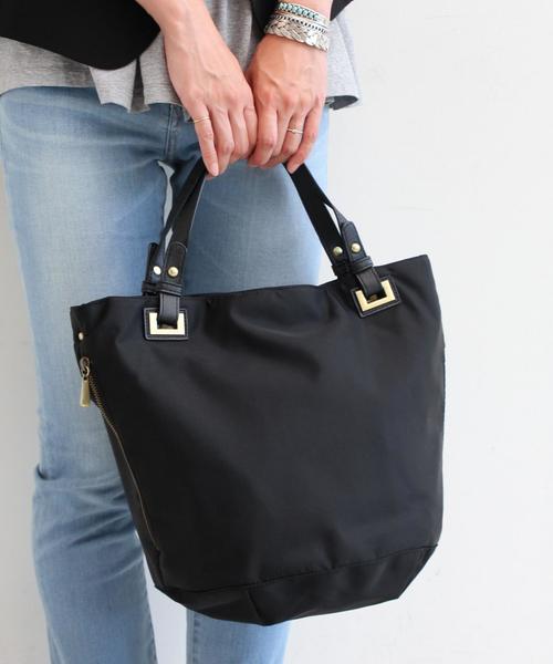 BEAUTY&YOUTH UNITED ARROWS（ビューティーアンドユースユナイテッドアローズ）の「BYSF ナイロン2WAYショルダー/トートバッグ◆（トートバッグ・レディース・ブラック/オリーブ/その他1/ネイビー/ダークグリーン/ブラウン・フリー）」の6枚目の写真