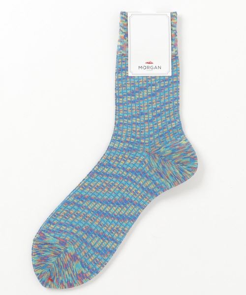 Morgan アートミックスカラーソックス ソックス 靴下 Homme モルガンオム のファッション