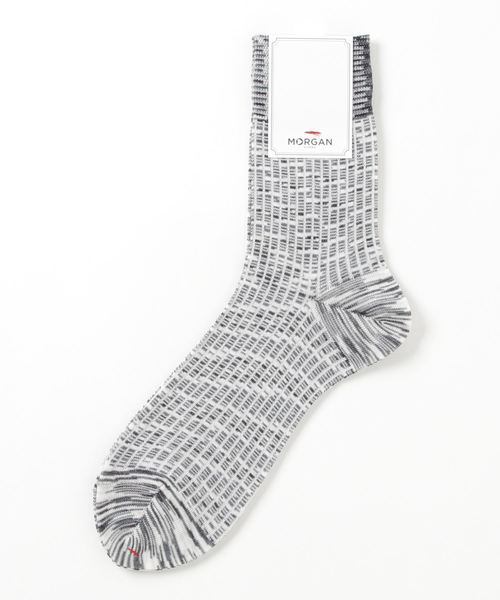 Morgan アートミックスカラーソックス ソックス 靴下 Homme モルガンオム のファッション