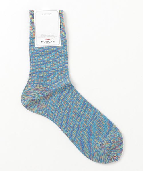 Morgan アートミックスカラーソックス ソックス 靴下 Homme モルガンオム のファッション