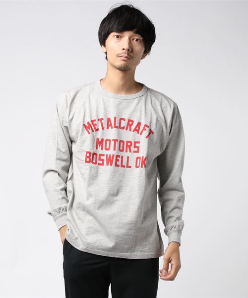 Champion(チャンピオン)の「【Champion/チャンピオン】メンズ Tシャツ ロングスリーブTシャツ(Tシャツ/カットソー・メンズ・グレー/ブラック/ネイビー/オフホワイト/ダークグリーン・LARGE/MEDIUM/X-LARGE)」の3枚目の写真