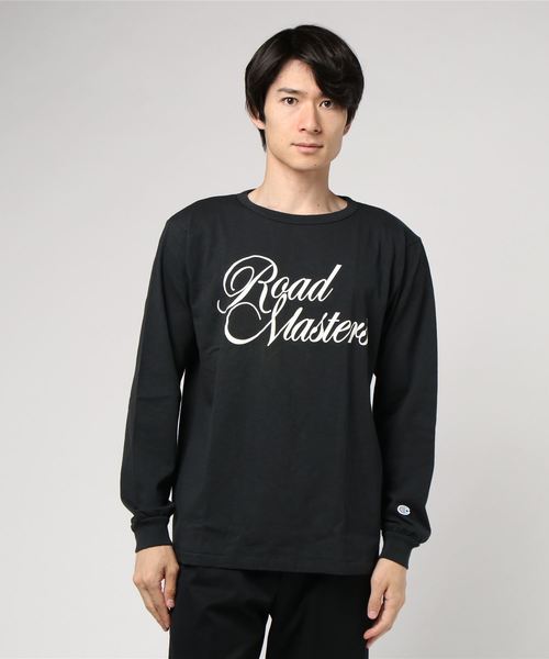 Champion(チャンピオン)の「【Champion/チャンピオン】メンズ Tシャツ ロングスリーブTシャツ(Tシャツ/カットソー・メンズ・グレー/ブラック/ネイビー/オフホワイト/ダークグリーン・LARGE/MEDIUM/X-LARGE)」の2枚目の写真