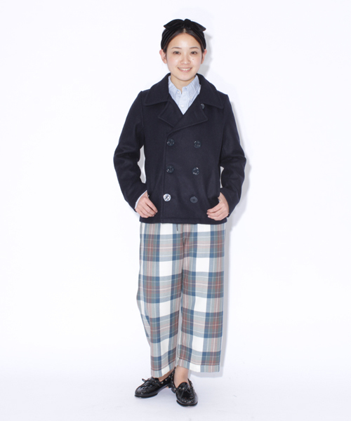 BEAMS BOY（ビームスボーイ）の「□BEAMS BOY / タータンチェックイージーパンツ **（その他パンツ・レディース・グレー/グリーン/ライトブルー/ネイビー・ONE SIZE）」の3枚目の写真