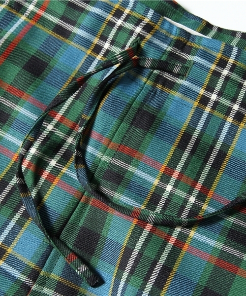 BEAMS BOY（ビームスボーイ）の「□BEAMS BOY / タータンチェックイージーパンツ **（その他パンツ・レディース・グレー/グリーン/ライトブルー/ネイビー・ONE SIZE）」の14枚目の写真