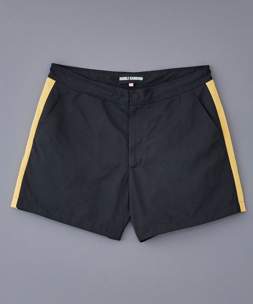 DOUBLE RAINBOUU(ダブルレインボー)の「DOUBLE RAINBOUU POOL SHARK SWIM SHORT (DR010)(その他パンツ)」|ブラック×ゴールド