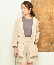 DouDou | 麻テーラードジャケット(テーラードジャケット)