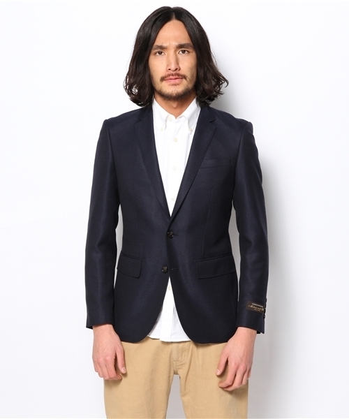 NANO universe（ナノユニバース）の「シングル2Bジャケット（テーラードジャケット・メンズ・ネイビー/ブラウン・48/44/46/50）」の3枚目の写真