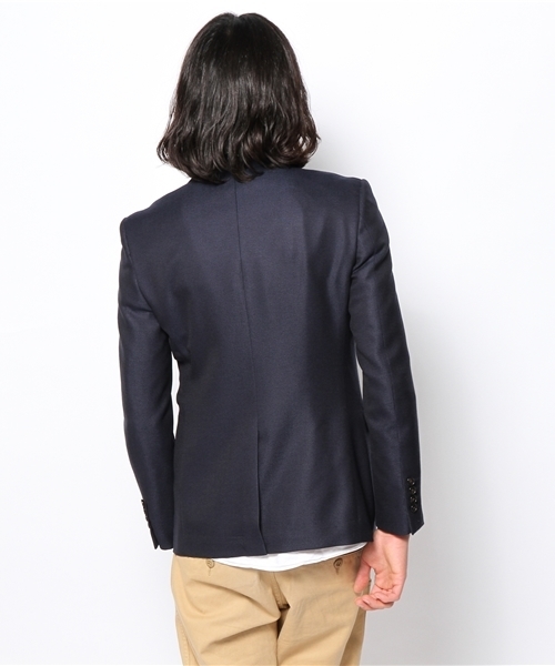 NANO universe（ナノユニバース）の「シングル2Bジャケット（テーラードジャケット・メンズ・ネイビー/ブラウン・48/44/46/50）」の5枚目の写真