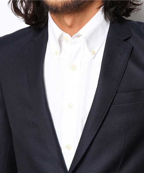 NANO universe（ナノユニバース）の「シングル2Bジャケット（テーラードジャケット・メンズ・ネイビー/ブラウン・48/44/46/50）」の7枚目の写真