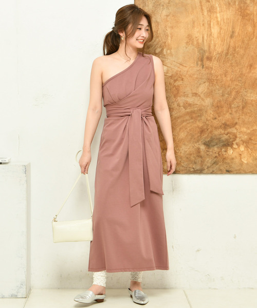 DouDou（ドゥドゥ）の「カットワンショルワンピース（ワンピース・レディース・ベージュ/パープル/グリーン・FREE）」の15枚目の写真