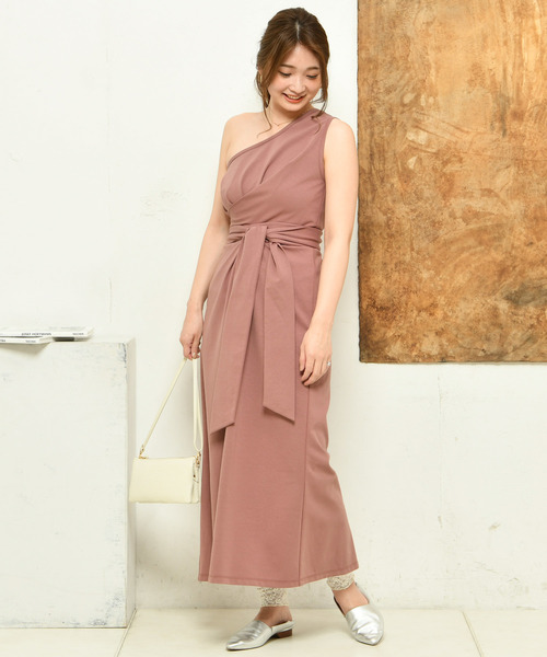 DouDou（ドゥドゥ）の「カットワンショルワンピース（ワンピース・レディース・ベージュ/パープル/グリーン・FREE）」の21枚目の写真