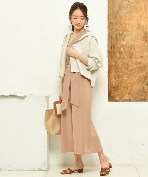 DouDou（ドゥドゥ）の「カットワンショルワンピース（ワンピース・レディース・ベージュ/パープル/グリーン・FREE）」の22枚目の写真