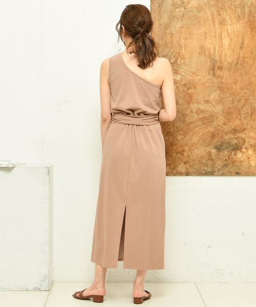 DouDou（ドゥドゥ）の「カットワンショルワンピース（ワンピース・レディース・ベージュ/パープル/グリーン・FREE）」の13枚目の写真