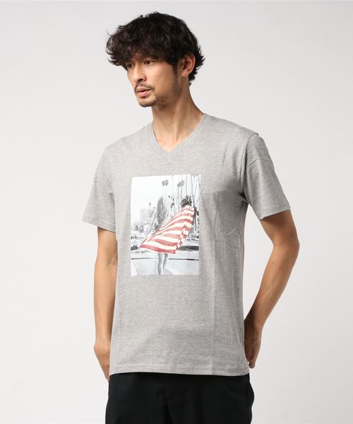 Blue Standard （ブルースタンダード）の「【BLUE STANDARD】プリントＴシャツ　グラフィック（Tシャツ/カットソー・メンズ・ホワイト/ブラック/ネイビー/グレー/その他1/ホワイト系その他/その他2・MEDIUM/LARGE/X-LARGE）」の4枚目の写真