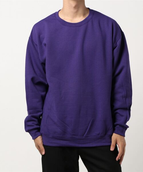 THISIS（ディスイズ）の「スウェットシャツ（スウェット・メンズ・ホワイト/ブラック/ネイビー/杢グレー/オリーブ/サックスブルー/サンドベージュ/パープル/オレンジ・SMALL/MEDIUM/LARGE/X-LARGE）」の8枚目の写真