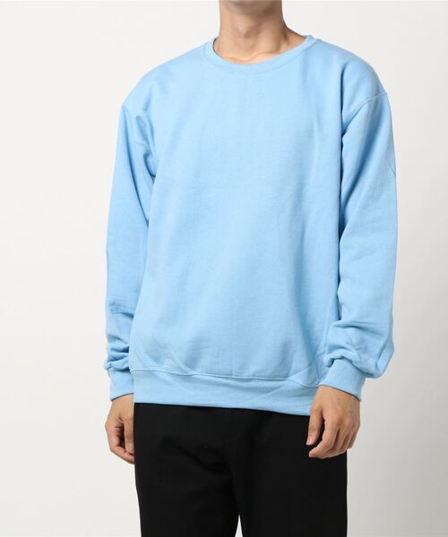 THISIS（ディスイズ）の「スウェットシャツ（スウェット・メンズ・ホワイト/ブラック/ネイビー/杢グレー/オリーブ/サックスブルー/サンドベージュ/パープル/オレンジ・SMALL/MEDIUM/LARGE/X-LARGE）」の7枚目の写真