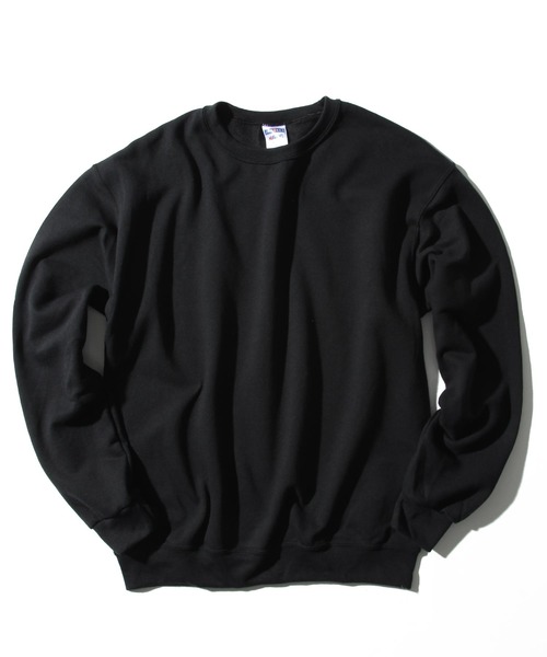 THISIS（ディスイズ）の「スウェットシャツ（スウェット・メンズ・ホワイト/ブラック/ネイビー/杢グレー/オリーブ/サックスブルー/サンドベージュ/パープル/オレンジ・SMALL/MEDIUM/LARGE/X-LARGE）」の2枚目の写真