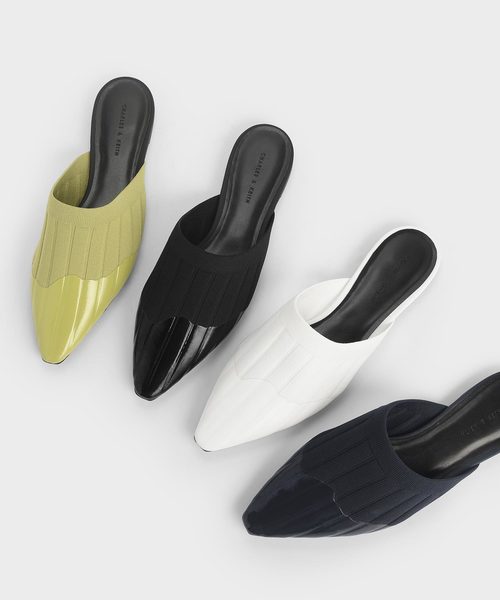 CHARLES & KEITH(チャールズ & キース)の「ニット ポインテッドトゥミュール / Knitted Pointed Toe Mules(スリッポン・レディース・ブラック/グリーン/ダークブルー・22.5cm/23cm/23.5cm/24.5cm/25cm/25.5cm)」の11枚目の写真