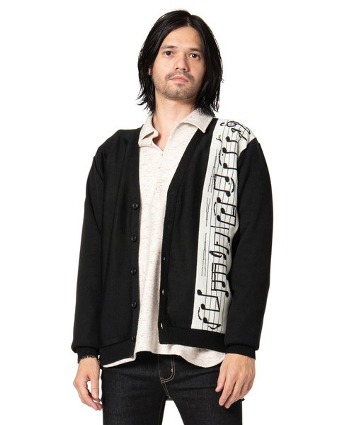 glamb（グラム）の「Stefan cardigan / ステファンカーディガン（カーディガン/ボレロ・メンズ・ブラック/マスタード/レッド・0/1/2/3/4）」の2枚目の写真